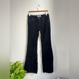 We The Free Blue Corduroy Flare Jeans